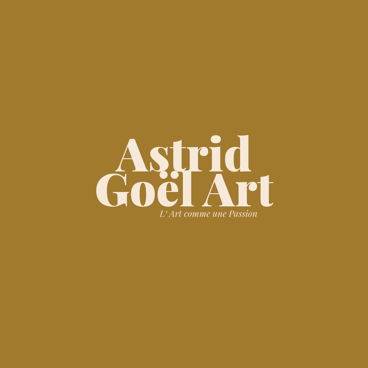 Logo Astrid Goël Art, l‘Art comme une passion