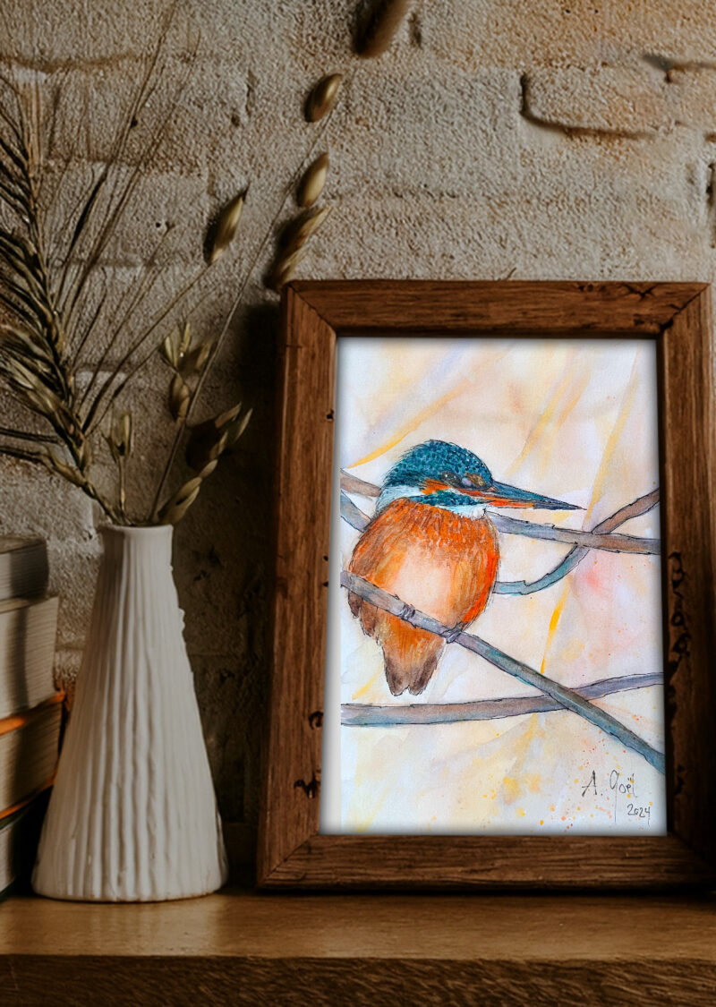 Tirage Fine Art en édition limitée « Martin pêcheur »